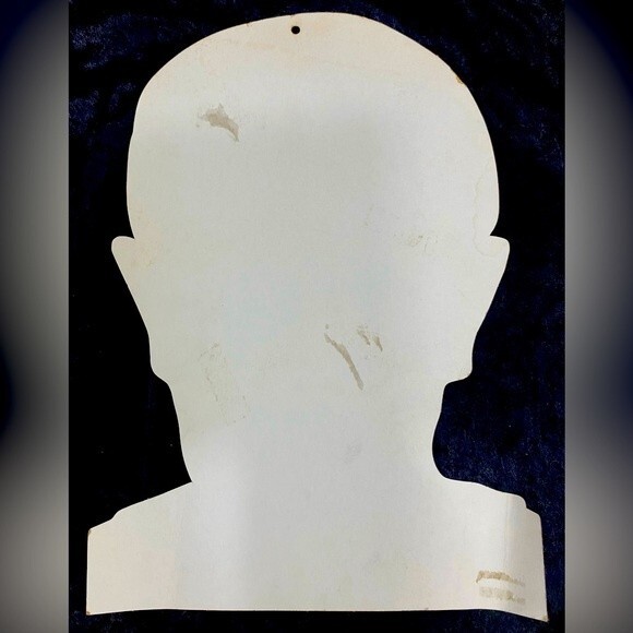 Vtg Count Dracula Vampire Bloodshot Green Eyes Long Sharp Fangs Halloween Rare - Picture 2 of 6